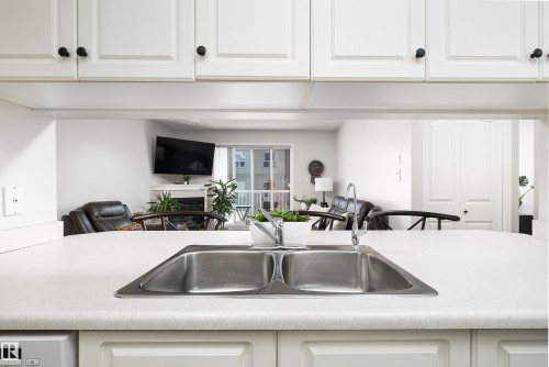340 17447 98A Avenue, Edmonton, AB - Indoor Photo Showing Kitchen With Double Sink