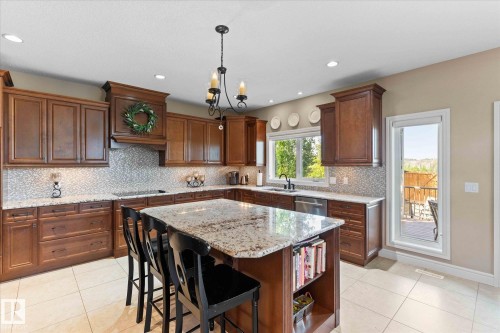 2 Vale Terrace, Fort Saskatchewan, AB - Indoor Photo Showing Kitchen With Upgraded Kitchen