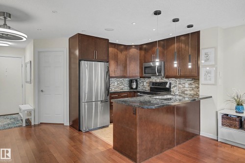 210 2204 44 Avenue, Edmonton, AB - Indoor Photo Showing Kitchen