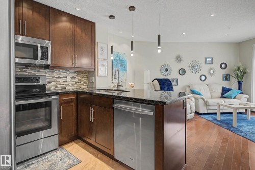 210 2204 44 Avenue, Edmonton, AB - Indoor Photo Showing Kitchen