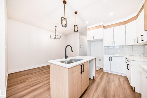 100 Elliott Wynd, Fort Saskatchewan, AB - Indoor Photo Showing Kitchen With Double Sink