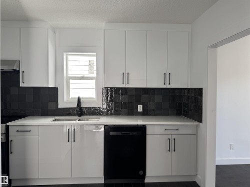 12948 116 Street, Edmonton, AB - Indoor Photo Showing Kitchen With Double Sink