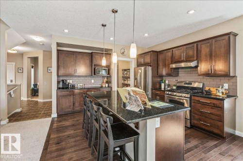 2108 77 Street, Edmonton, AB - Indoor Photo Showing Kitchen With Double Sink With Upgraded Kitchen