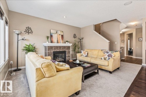 2108 77 Street, Edmonton, AB - Indoor Photo Showing Living Room