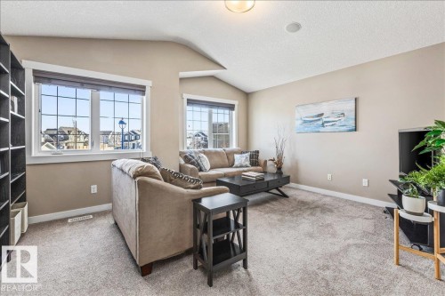 2108 77 Street, Edmonton, AB - Indoor Photo Showing Living Room