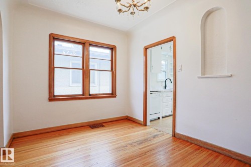 Hardwood flooring throughout - 9611 81 Avenue, Edmonton, AB - Indoor Photo Showing Other Room