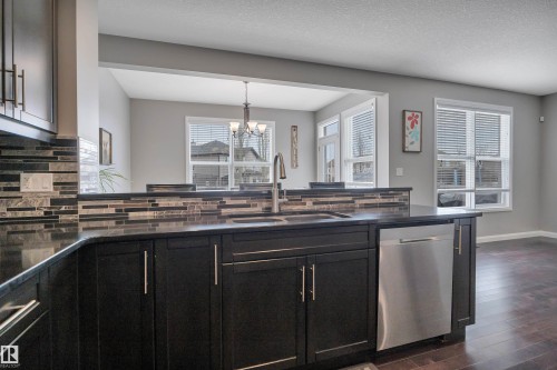 287 Sheppard Circle, Leduc, AB - Indoor Photo Showing Kitchen With Double Sink