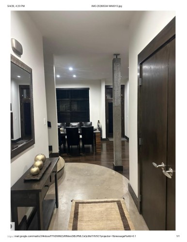 Entryway featuring polished concrete flooring and recessed lighting - 9012 98 Street, Edmonton, AB - Indoor Photo Showing Other Room