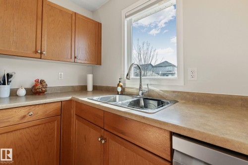 14 Allard Way, Fort Saskatchewan, AB - Indoor Photo Showing Kitchen With Double Sink