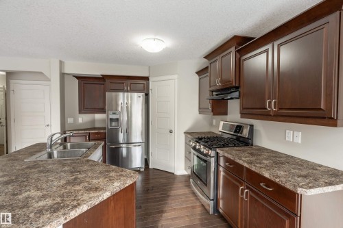 1117 59A Street, Edmonton, AB - Indoor Photo Showing Kitchen With Double Sink