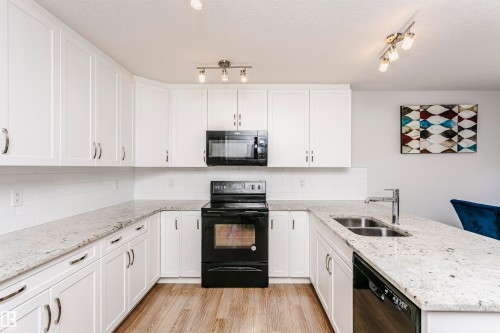 1230 163 Street, Edmonton, AB - Indoor Photo Showing Kitchen With Double Sink