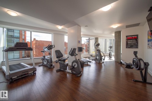 1901 11969 Jasper Avenue, Edmonton, AB - Indoor Photo Showing Gym Room
