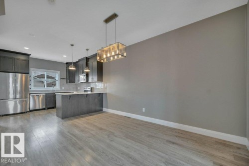 2036 South Creek Drive, Stony Plain, AB - Indoor Photo Showing Kitchen With Stainless Steel Kitchen With Upgraded Kitchen