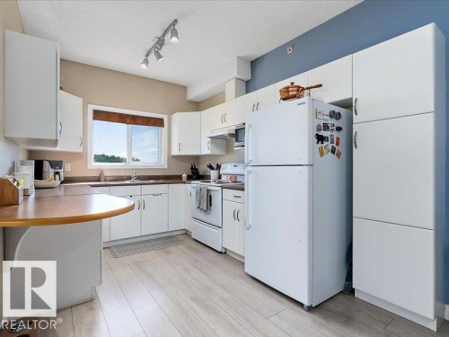 408 304 Lewis Estates Boulevard, Edmonton, AB - Indoor Photo Showing Kitchen With Double Sink