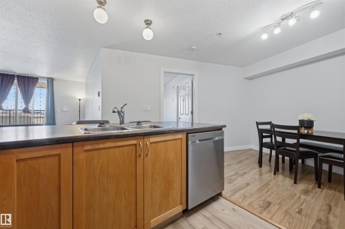 116 920 156 Street, Edmonton, AB - Indoor Photo Showing Kitchen With Double Sink