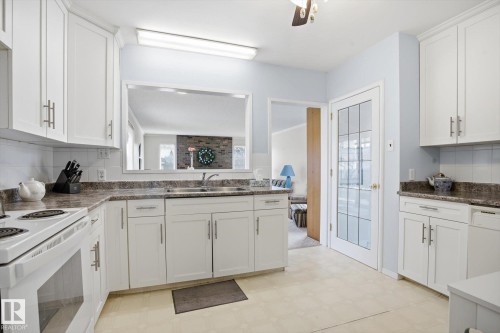 10667 65 Street, Edmonton, AB - Indoor Photo Showing Kitchen With Double Sink