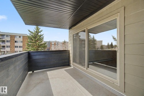 Large Private Balcony - 214 17011 67 Avenue, Edmonton, AB - Outdoor With Balcony With Exterior