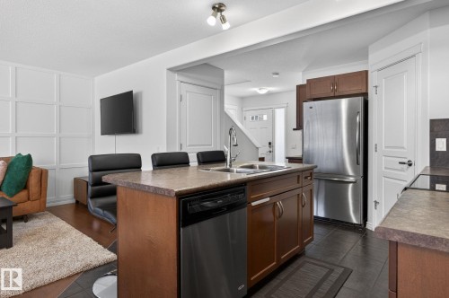 21722 99A Avenue Nw, Edmonton, AB - Indoor Photo Showing Kitchen With Double Sink