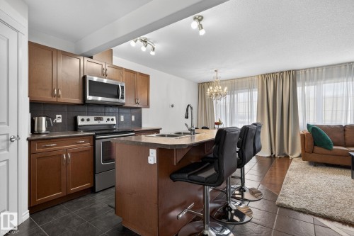 21722 99A Avenue Nw, Edmonton, AB - Indoor Photo Showing Kitchen With Double Sink
