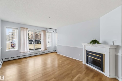 101 9760 174 Street, Edmonton, AB - Indoor Photo Showing Living Room With Fireplace