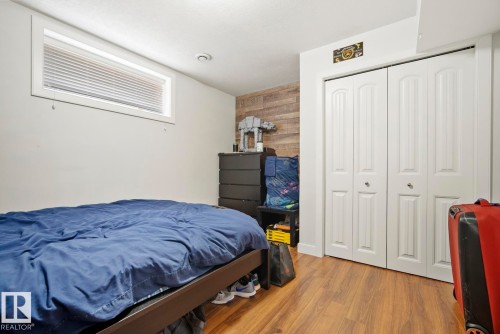 1 of the 2 basement bedrooms. - 10649 67 Avenue, Edmonton, AB - Indoor Photo Showing Bedroom