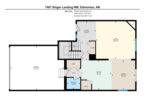 Floor plan - 7407 Singer Landing Landing, Edmonton, AB - Other