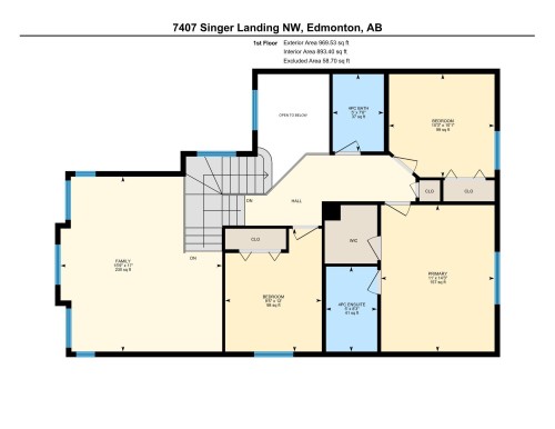Floor plan - 7407 Singer Landing Landing, Edmonton, AB - Other