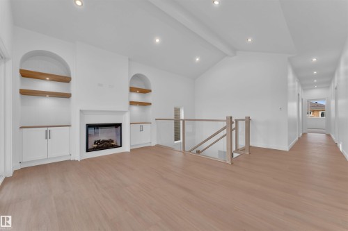 21 Axelwood Crescent, Spruce Grove, AB - Indoor With Fireplace