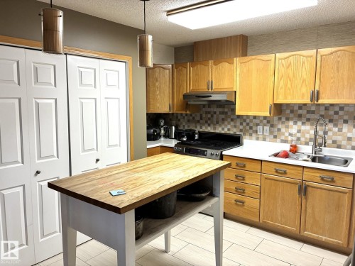1248 48 Street, Edmonton, AB - Indoor Photo Showing Kitchen With Double Sink