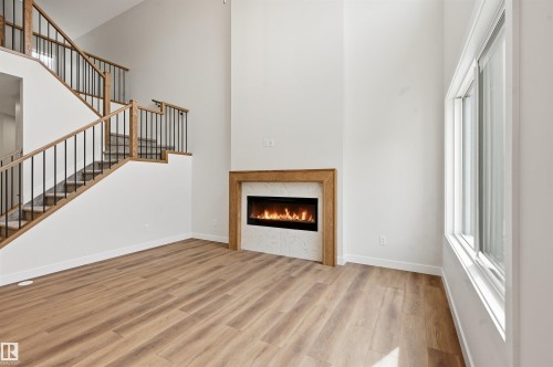 3218 Dixon Way, Edmonton, AB - Indoor With Fireplace
