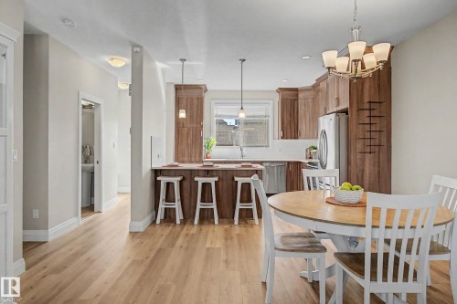 82 Gilmore Way, Spruce Grove, AB - Indoor Photo Showing Kitchen With Stainless Steel Kitchen With Upgraded Kitchen