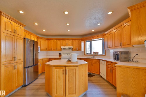 8710 156A Avenue, Edmonton, AB - Indoor Photo Showing Kitchen With Double Sink