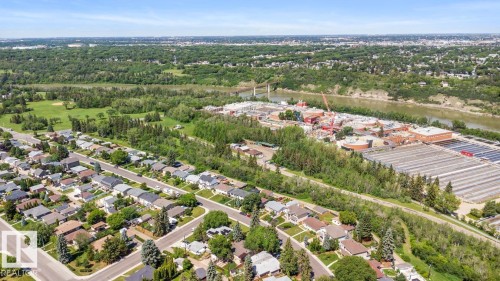 Residential neighborhood featuring tree-lined streets, established homes, and green spaces - 4508 109A Avenue, Edmonton, AB - Outdoor With View