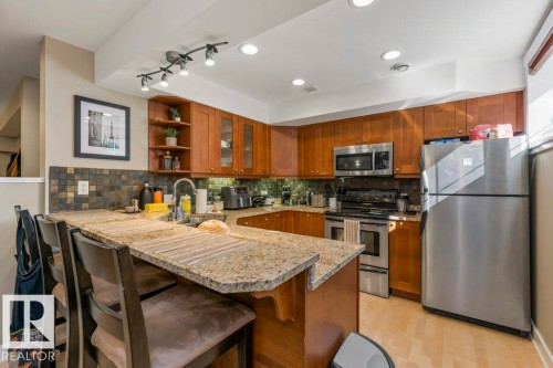 11030 122 Street, Edmonton, AB - Indoor Photo Showing Kitchen With Stainless Steel Kitchen