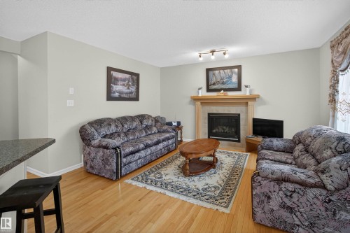20707 56 Avenue, Edmonton, AB - Indoor Photo Showing Living Room With Fireplace