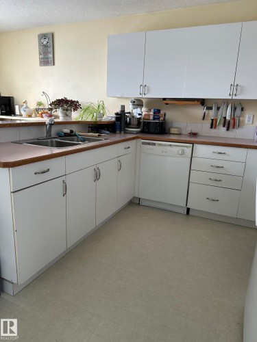 4804 Landsdowne Avenue, Blackfalds, AB - Indoor Photo Showing Kitchen With Double Sink