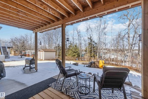 4328 48A Ave, Onoway, AB - Outdoor With Deck Patio Veranda