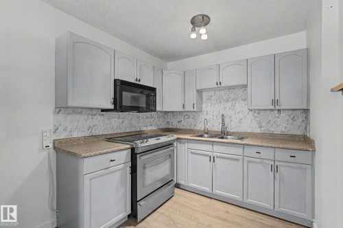 3317 107 Avenue, Edmonton, AB - Indoor Photo Showing Kitchen With Double Sink