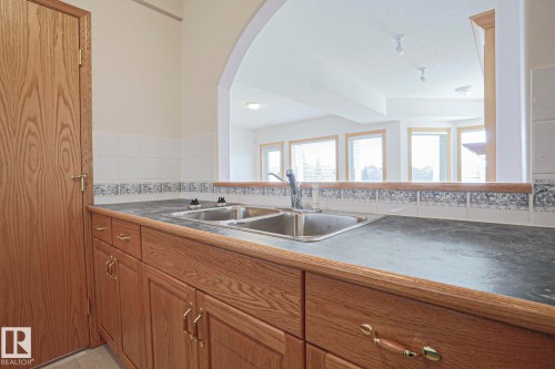 16203 89 Street, Edmonton, AB - Indoor Photo Showing Kitchen With Double Sink