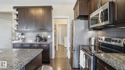 37 Codette Way, Sherwood Park, AB - Indoor Photo Showing Kitchen With Upgraded Kitchen