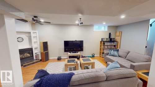 4116 55C Ave, Drayton Valley, AB - Indoor With Fireplace