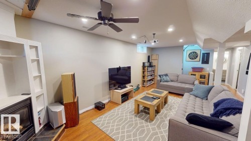 4116 55C Ave, Drayton Valley, AB - Indoor With Fireplace