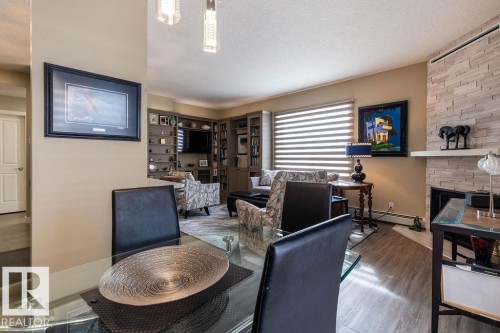 301 9707 105 Street, Edmonton, AB - Indoor With Fireplace