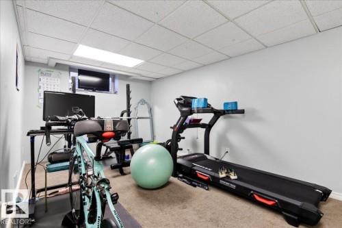 22 Harvest Bay, Stony Plain, AB - Indoor Photo Showing Gym Room