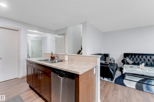 3048 16 Avenue, Edmonton, AB - Indoor Photo Showing Kitchen With Double Sink