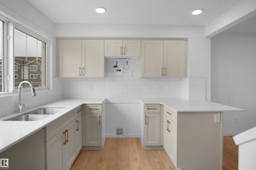 23 531 Merlin Landing, Edmonton, AB - Indoor Photo Showing Kitchen With Double Sink