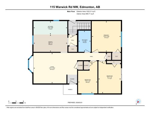 Floor plan - 115 Warwick Road, Edmonton, AB - Other