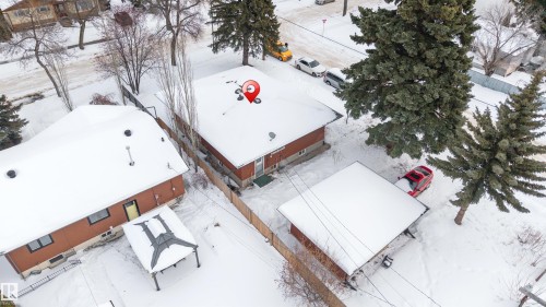 View of snowy aerial view - 12202 45 Street, Edmonton, AB - Outdoor