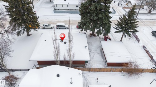 View of snowy aerial view - 12202 45 Street, Edmonton, AB - Outdoor