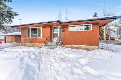View of front facade with stucco siding - 12202 45 Street, Edmonton, AB - Outdoor